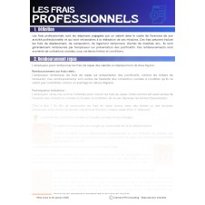 Les frais professionnels