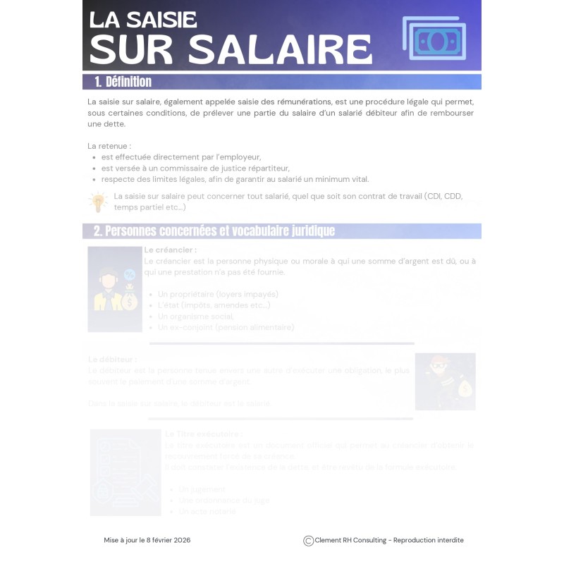 La saisie sur salaire
